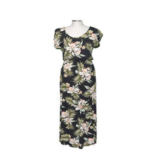 Load image into Gallery viewer, Classic Orchid Sleeves Maxi Hawaiian Dress