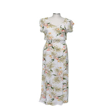 Load image into Gallery viewer, Classic Orchid Sleeves Maxi Hawaiian Dress