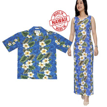 Load image into Gallery viewer, Couples Matching Set In Yellow Hibiscus