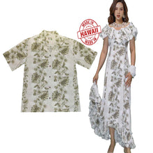 Load image into Gallery viewer, Couples Outfits for Wedding Set in Brown Hibiscus