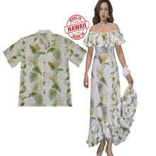 Load image into Gallery viewer, Couples Outfits Wedding Set in Hawaii Leaves
