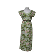 Load image into Gallery viewer, Diamond Head Sleeves Maxi Hawaiian Dress