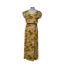 Load image into Gallery viewer, Diamond Head Sleeves Maxi Hawaiian Dress
