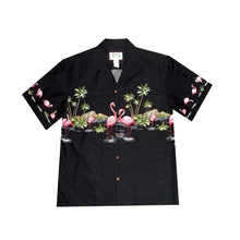Load image into Gallery viewer, Flamingo Paradise Border Hawaiian Shirt
