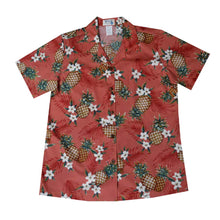 Load image into Gallery viewer, Hawaii Pineapple Women's Camp Shirt Made In Hawaii