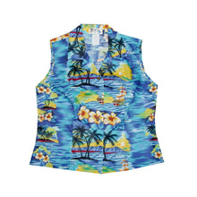 Load image into Gallery viewer, Hawaii Sunset Sleeveless Hawaiian Blouse Made In Hawaii