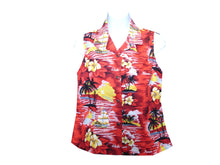 Load image into Gallery viewer, Hawaii Sunset Sleeveless Hawaiian Blouse Made In Hawaii