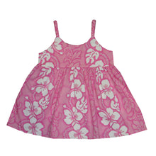 Load image into Gallery viewer, Hibiscus Leis Hawaiian Girl's Dress