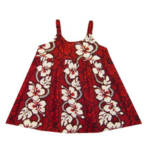 Load image into Gallery viewer, Hibiscus Leis Hawaiian Girl's Dress