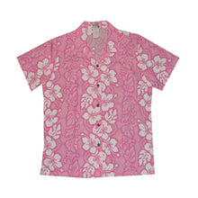 Load image into Gallery viewer, Hibiscus Leis Women's Camp Shirt Made In Hawaii