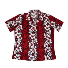 Load image into Gallery viewer, Hibiscus Leis Women's Camp Shirt Made In Hawaii