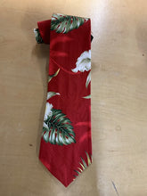 Load image into Gallery viewer, Red White Orchid Men’s Hawaiian Tie