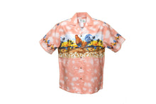 Load image into Gallery viewer, 100% cotton poplin border Hawaiian shirt with rooster design