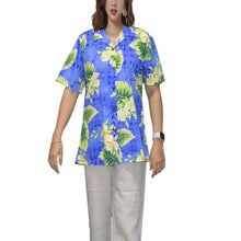 Load image into Gallery viewer, Ohana Orchid Women's Camp Shirt Made In Hawaii