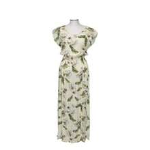 Load image into Gallery viewer, Makua Hibiscus Sleeves Maxi Hawaiian Dress