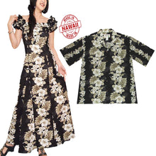 Load image into Gallery viewer, Couples Matching for Dance Set in Brown Hibiscus