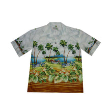 Load image into Gallery viewer, Motorcycle Palm Tree Border Hawaiian Shirt