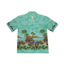Load image into Gallery viewer, Motorcycle Village Border Hawaiian Shirt