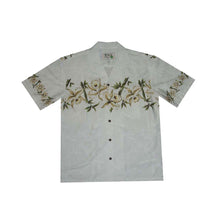 Load image into Gallery viewer, Orchid Bamboo Border Hawaiian Shirt