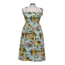 Load image into Gallery viewer, Pali Lookout Rooster Tube Top Hawaiian Dress