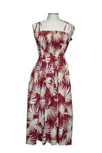 Load image into Gallery viewer, Palm Leaf Tube Top Hawaiian Dress