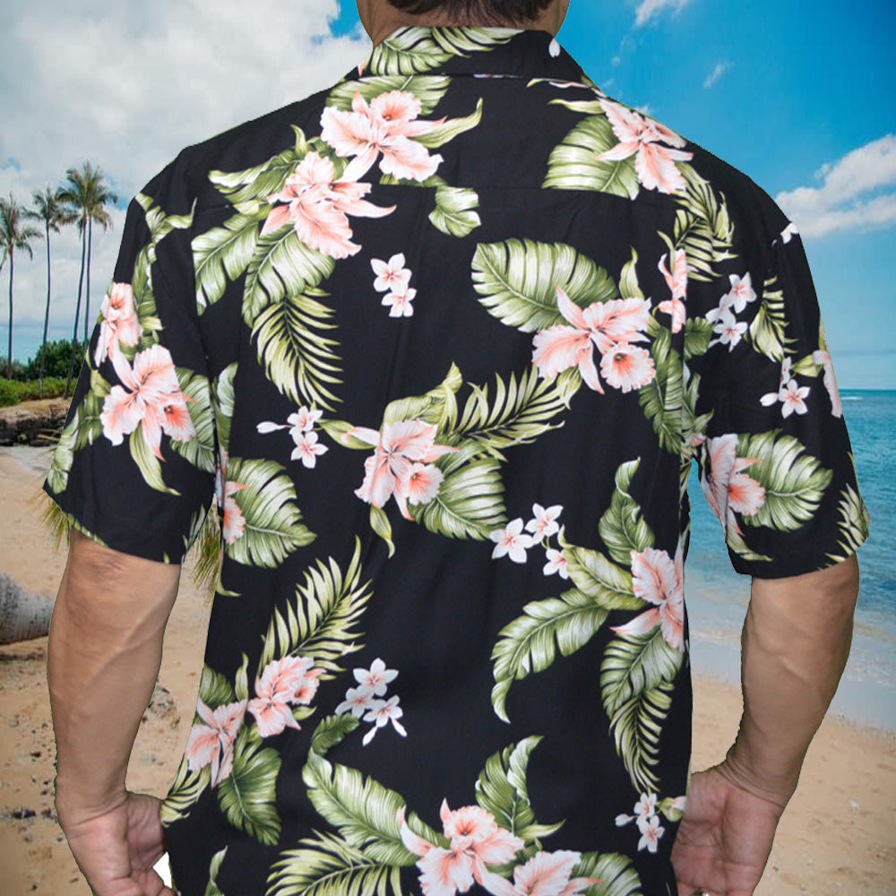 Rayon Heliconia Hawaiian Shirt