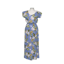 Load image into Gallery viewer, Palolo Orchid Sleeves Maxi Hawaiian Dress