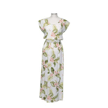 Load image into Gallery viewer, Palolo Orchid Sleeves Maxi Hawaiian Dress