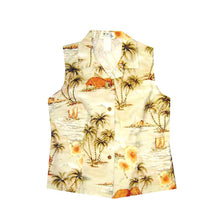 Load image into Gallery viewer, Polynesian Island Sleeveless Hawaiian Blouse Made In Hawaii