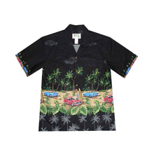 Load image into Gallery viewer, Red Car Beach Border Hawaiian Shirt