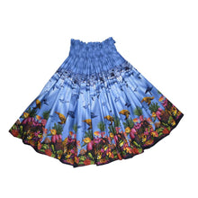 Load image into Gallery viewer, Gray Hula Skirt Made in Hawaii in Whale On Sea Life