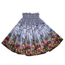 Load image into Gallery viewer, Gray Hula Skirt Made in Hawaii in Whale On Sea Life