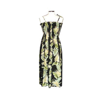 Load image into Gallery viewer, Hawaii Leaf Tube Top Maxi Hawaiian Dress