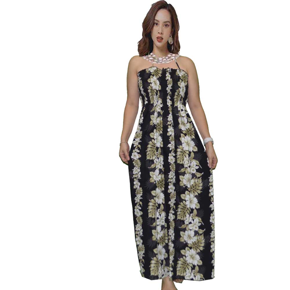 Hibiscus Tube Top Maxi Hawaiian Dress| Edens Hawaii Hibiscus Tube Top Maxi Hawaiian Dress| Edens Hawaii