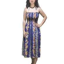 Load image into Gallery viewer, Vintage Anthurium Design Tube Top Hawaiian Dress