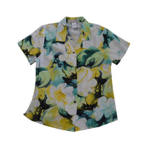 Load image into Gallery viewer, Watercolor Hibiscus Rayon Fitted Hawaiian Shirt For Women Made In Hawaii