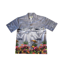 Load image into Gallery viewer, Whale On Sea Life Border Hawaiian Shirt