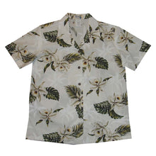 Load image into Gallery viewer, White Orchid Women's Camp Shirt Made In Hawaii