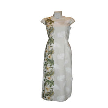 Load image into Gallery viewer, Yellow Hibiscus Long Tank Dress With Side Flowers