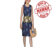 Load image into Gallery viewer, Yellow Hibiscus Mini Tank Dress