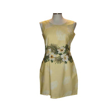 Load image into Gallery viewer, Yellow Hibiscus Mini Tank Dress
