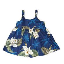 Load image into Gallery viewer, White Orchid Hawaiian Girl Dress