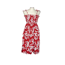 Load image into Gallery viewer, White Hibiscus Tube Top Maxi Hawaiian Dress