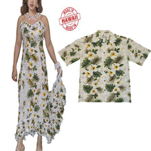 Load image into Gallery viewer, Hawaiian Couples Set in Yellow Hibiscus