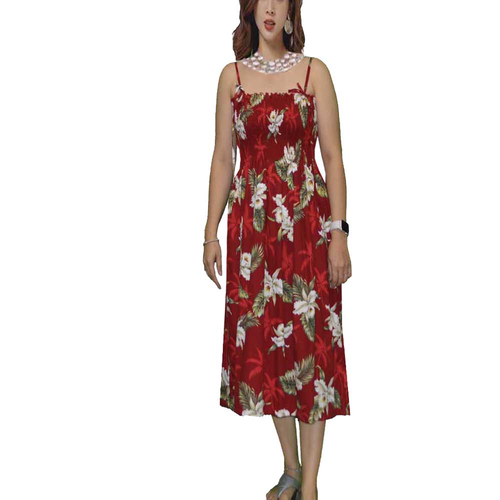 Cotton Tube Midi Dress – Strapless Summer Dress for Women