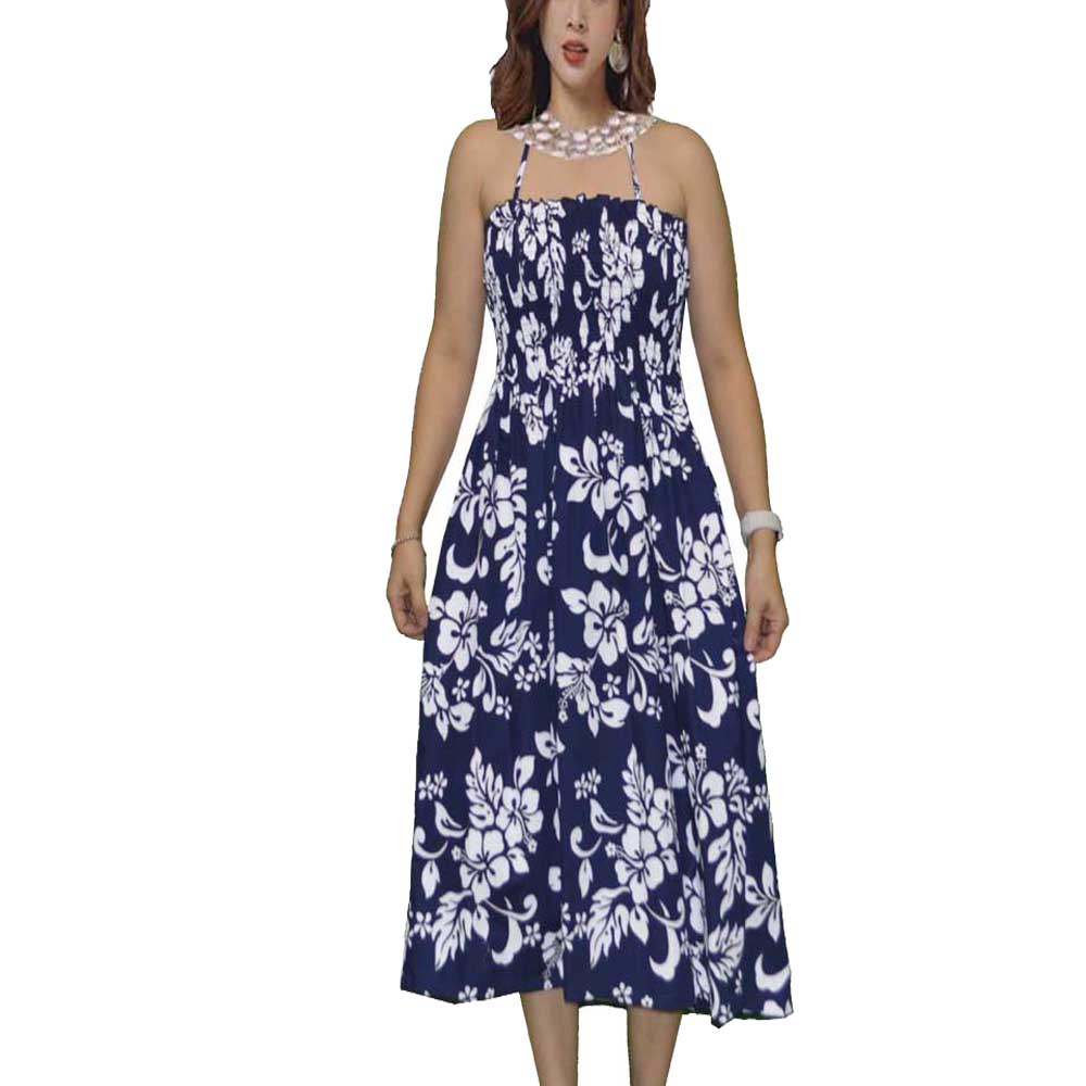 Tube Top Pull-on Styling Girl's Hawaiian Dress