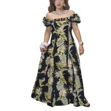 Load image into Gallery viewer, Hawaii Leaf Hawaiian Muumuu Wedding Dress