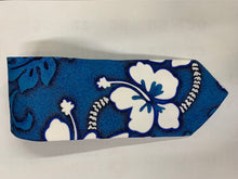 Load image into Gallery viewer, White Hibiscus Hawaiian Men's Tie