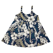 Load image into Gallery viewer, Hawaiian Girl Dress in Leis Hibiscus