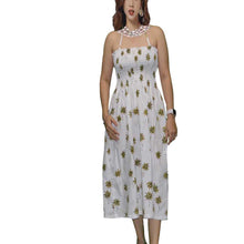 Load image into Gallery viewer, Palm Tree Tube Top Hawaiian Dress